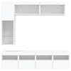 vidaXL TV Wall Cabinet Set White Engineered wood Large