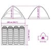 vidaXL Camping Tent Dome 4-Person Green Waterproof