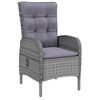 vidaXL Garden Dining Set Grey Poly Rattan Large Garden Dining Set