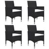 vidaXL Dining Set Black, Cream White