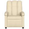 vidaXL Electric Massage Recliner Chair Cream