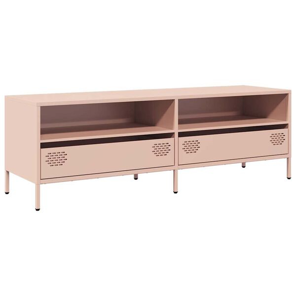 vidaXL TV Cabinet Pink Cold-rolled steel Large TV Cabinet Rectangular