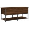 vidaXL Storage Bench Brown oak Engineered wood, metal