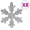 vidaXL Christmas Bauble Set Set of 111 Silver Polystyrene Various sizes