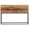 vidaXL Console Table Rough Mango Wood Brown Solid Mango Wood