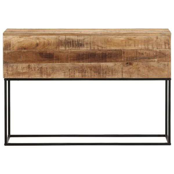 vidaXL Console Table Rough Mango Wood Brown Solid Mango Wood