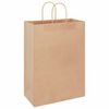 vidaXL Paper Bags 250 pcs with Handles Brown 12.6x6.7x17.3"