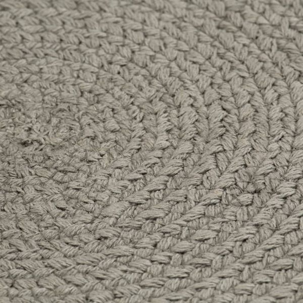 vidaXL Placemat Set of 6 Plain Grey 100% Cotton 15.0 in diameter