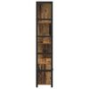 vidaXL Bookshelf Old wood 31.50 x 11.81 x 61.22 in Engineered Wood