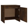 vidaXL Bedside Cabinet Smoked oak Engineered wood Standard