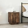 vidaXL Bedside Cabinet Set of 2 Smoked oak Engineered wood Medium