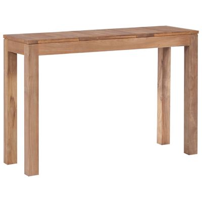 vidaXL Console Table Solid Teak Wood with Natural Finish 43.3"x13.7"x29.9"