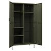 vidaXL Wardrobe Olive Green 35.4"x19.7"x70.9" Steel