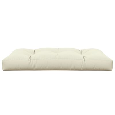 vidaXL Pallet Cushion Cream 47.2"x31.5"x4.7" Fabric