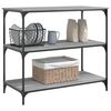 vidaXL Kitchen Trolley Gray Sonoma 40.2"x19.7"x37.4" Engineered Wood