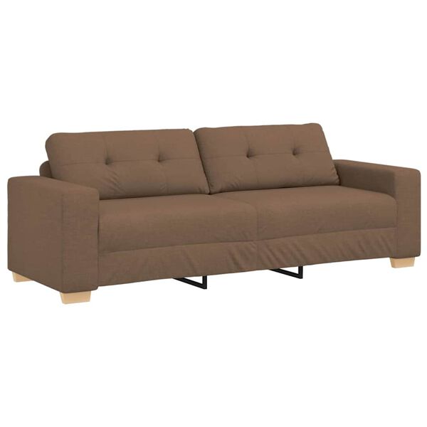 vidaXL Sofa Brown 87.01 x 30.71 x 31.50 in Fabric