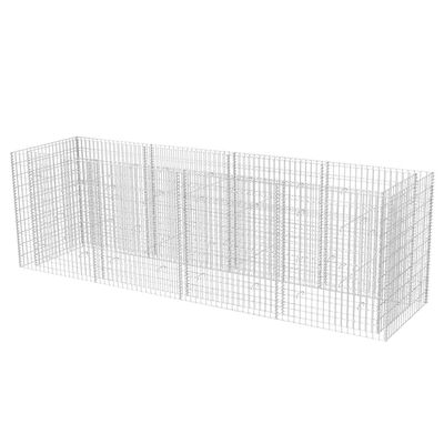 vidaXL Gabion Raised Bed Steel 141.7"x35.4"x39.4"