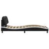vidaXL Bed Frame Black and White