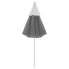 vidaXL Beach Parasol Anthracite Polyester Large Adjustable