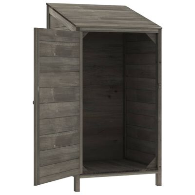 vidaXL Garden Shed Anthracite 21.7"x20.5"x44.1" Solid Wood Fir