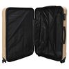 vidaXL Suitcase 3 pcs Champagne 19.69 x 12.20 x 30.71 in ABS Plastic