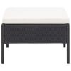 vidaXL Garden Sofa Set Black PE rattan 5 pieces Modular