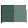 vidaXL Retractable Side Awning Dark Green