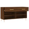 vidaXL Shoe Bench Brown Oak Engineered wood