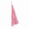 vidaXL Artificial Pre-lit Christmas Tree with 150 LEDs Pink 47.2" PVC