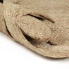 vidaXL Area Rug Natural Braided jute 59.1 in diameter Decorative Inlays