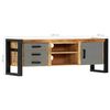vidaXL TV Cabinet Natural wood and grey
