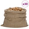 vidaXL Jute Sacks 30 pcs 39.4x43.3" 100% Jute 340 gsm