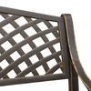 vidaXL Garden Bench Bronze Cast Aluminum, Cast Iron Medium Durable