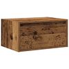 vidaXL Wall-mounted Bedside Cabinet Old wood Engineered wood