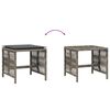 vidaXL Garden Stool Set of 4 Grey