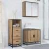 vidaXL Bathroom Furniture Set Artisan Oak 13.78 x 14.76 x 39.37 in