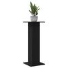 vidaXL Plant Stand 2 pcs Black Oak 11.81 x 11.81 x 31.50 in