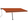 vidaXL Retractable Awning Orange and brown
