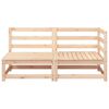 vidaXL Garden Sofa Pine wood Solid pine wood 2-Seater Modular