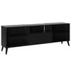 FMD TV Cabinet Black Melamine-coated particle board Medium TV Cabinet
