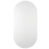 vidaXL Mirror Transparent Glass Medium Minimalist Mirror Oblong