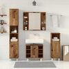 vidaXL Bathroom Furniture Set Old Wood Engineered wood, glass Large