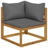 vidaXL Garden Lounge Set Dark grey
