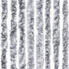 vidaXL Fly Curtain White and Grey 39.4x90.6" Chenille