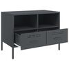 vidaXL TV Cabinet Anthracite Cold-rolled steel Medium TV Cabinet
