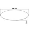 vidaXL Table Top Transparent Tempered Glass 23.6 In Diameter Table Top