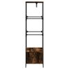 vidaXL Wardrobe Smoked Oak Engineered Wood, Metal 35.4x19.7x70.9 in