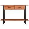 vidaXL Console Table Brown and Black 43.31 x 11.81 x 29.53 in