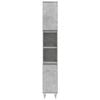 vidaXL Bathroom Furniture Set Concrete Gray Engineered Wood, Iron