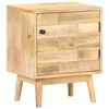 vidaXL Bedside Cabinet Natural wood Solid mango wood Medium Storage